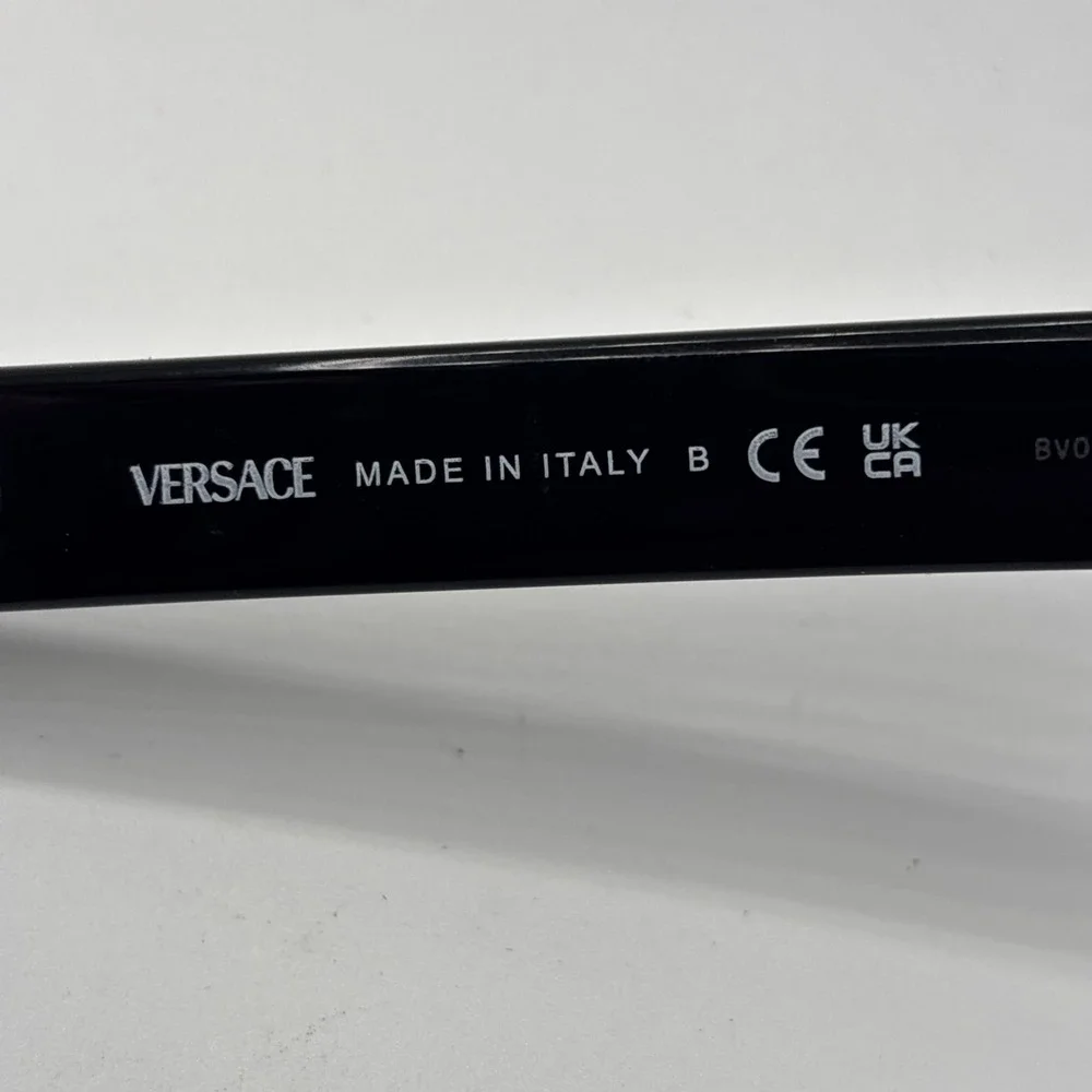 Versace Eyeglasses Frames MOD.3373-U GB1 Shiny Black Cat Eye 54-17-140mm #455